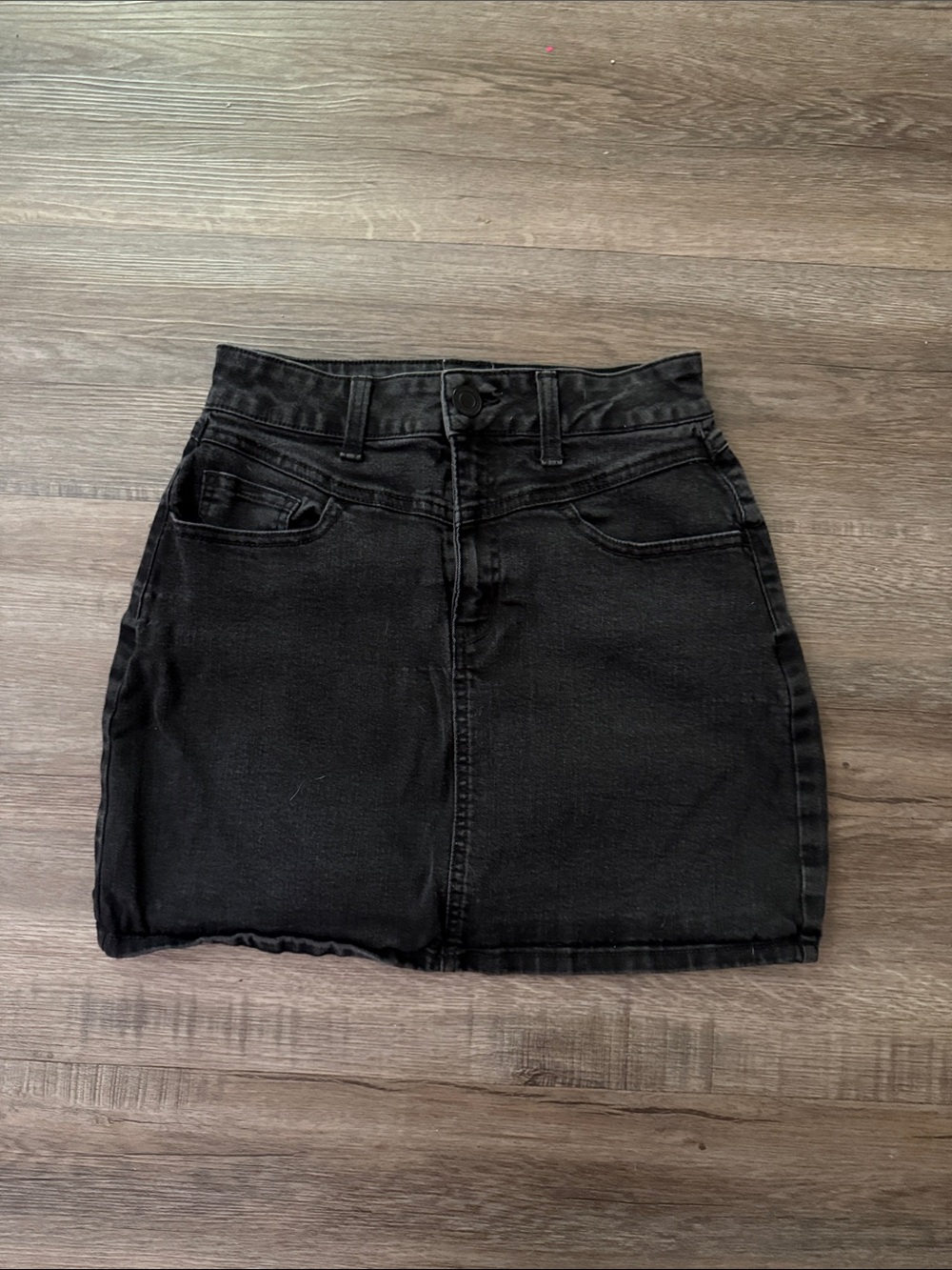 Black denim Skirt